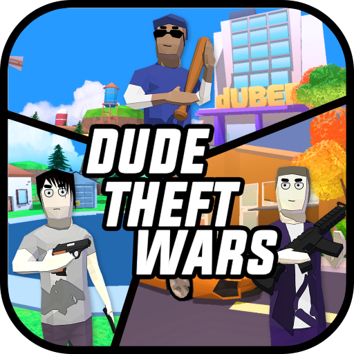 dude theft wars mod apk Logo